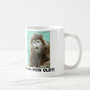 Taza De Café Mono divertido Encuentro de café cumpleaños