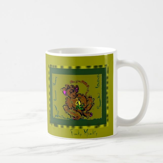 Taza De Café Mono enrrollado (Derecha)