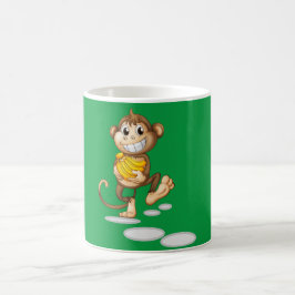 Taza De Café mono feliz