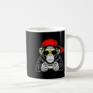Taza De Café Mono Gamer Genial Con Controlador Divertido Vid de