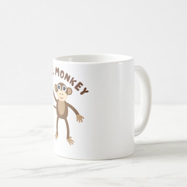 Taza De Café mono lindo (Anverso derecho)