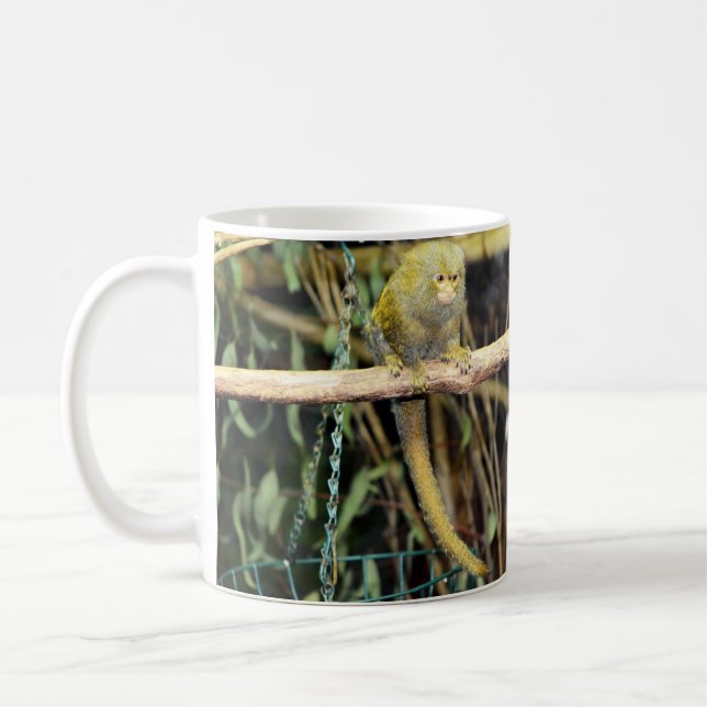 Taza De Café Mono Marmoset En Alerta, Café Mug (Izquierda)