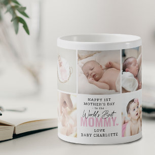 Taza De Café Mono 'Mejor Mamá del Mundo' 1er Día de la Madre Ro
