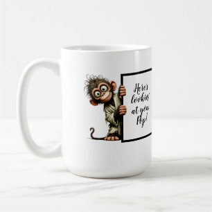Taza De Café Mono raro y raro para papás y papás