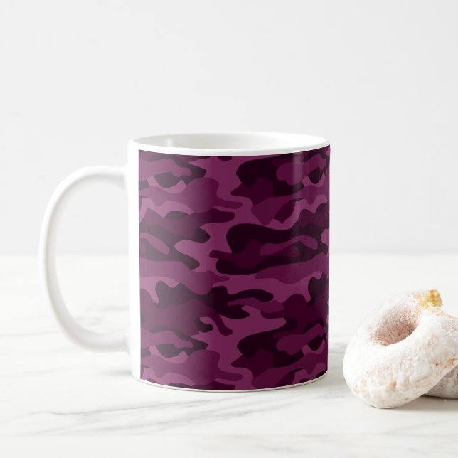 Taza De Café Monocolor morado tirio (Con donut)