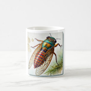 Taza De Café Monocrepidius beetle 130924IREF206 - Watercolor