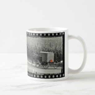 Taza De Café Monocromo con errores de Amish
