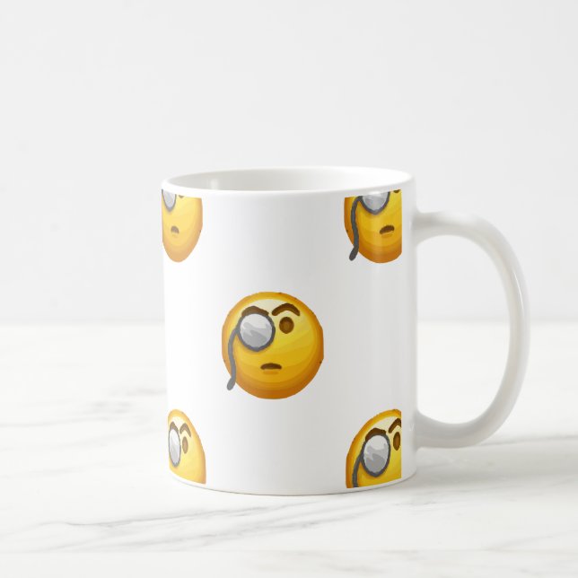 Taza De Café monóculo de emoji (Derecha)