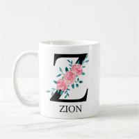 Monograma Acuarela Personalizada Letra Única Z