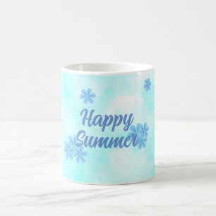 Taza De Café monograma azul minimo elegante bestfriendever