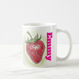 Taza De Café Monograma bonita cumpleaños femenino Acuarela fres