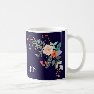 Taza De Café Monograma botánico