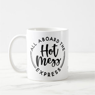 Taza De Café Monograma café caliente Mess Express Mug