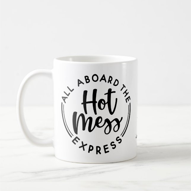 Taza De Café Monograma café caliente Mess Express Mug (Izquierda)