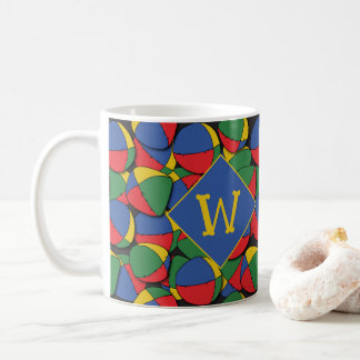 Taza De Café Monograma de artista de contrabando de circo