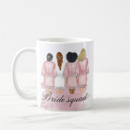 Taza De Café monograma de boda de rublos de brida de brida
