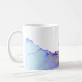 Taza De Café Monograma de café morado rosado de plata