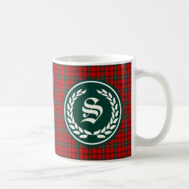 Taza De Café Monograma de Clan Scott Tartan
