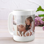 Taza De Café Monograma de Collage de fotos y Personalizado múlt<br><div class="desc">Muéstrale a tu madre (madre) tu amor con nuestro collage de fotos y tazas monográficas personalizados de MOM. Nuestro diseño presenta un diseño envolvente con un diseño de 7 collage fotográfico. "MOM" mostrado en blanco sobre la foto. Esta taza especial es el regalo perfecto para mandar a tu madre por...</div>