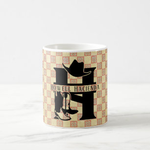 Taza De Café Monograma de cowboy de Split 'H'