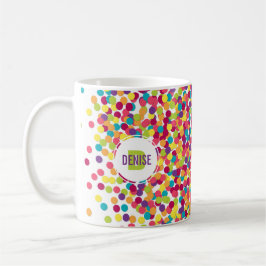 Taza De Café Monograma de Funfetti