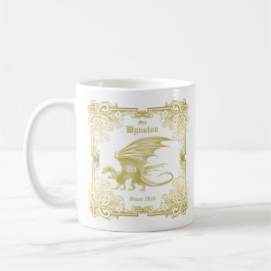 Taza De Café Monograma de la tapa del libro tradicional del mar