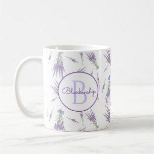 Taza De Café Monograma de las escamas rústicas secas