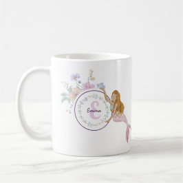 Taza De Café Monograma de las sirenas caprichosas