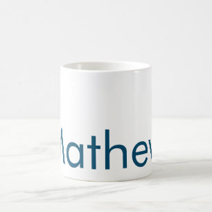 Taza De Café monograma de letra inicial simple añade tu nombre