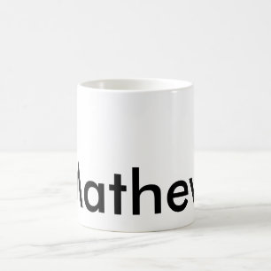 Taza De Café monograma de letra inicial simple añade tu nombre