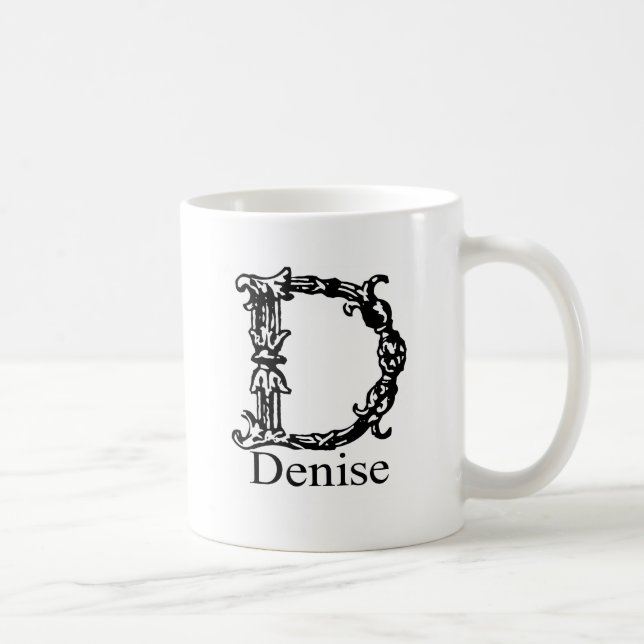 Taza De Café Monograma de lujo: Dionisia (Derecha)