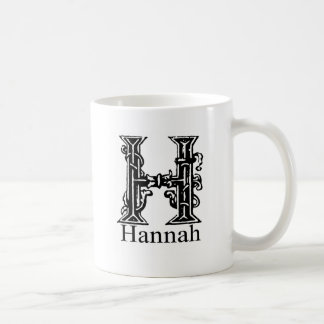 Taza De Café Monograma de lujo: Hannah