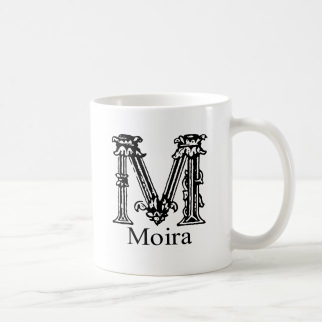 Taza De Café Monograma de lujo: Moira (Derecha)