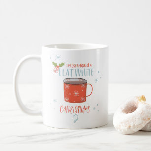 Taza De Café Monograma de mármol de la guirnalda de la acuarela
