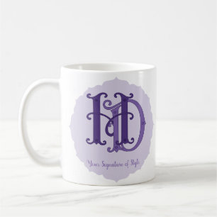 Taza De Café Monograma de personalizable - Regalo de Parejas Ca