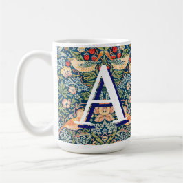 Taza De Café Monograma del "ladrón de fresa" William Morris