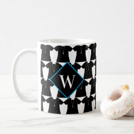 Taza De Café Monograma del Pastor de Sacerdotes de la Iglesia