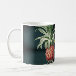 Taza De Café Monograma elegante de piña tropical