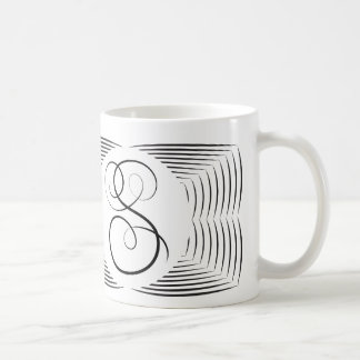 Taza De Café Monograma elegante de S