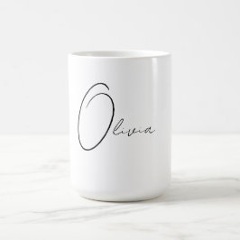 Taza De Café Monograma elegante personalizado