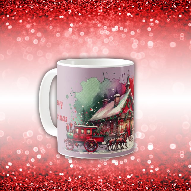Taza De Café Monograma Festividad de la Navidad en el Lílago | (Subido por el creador)