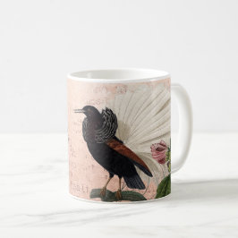 Taza De Café Monograma floral elegante