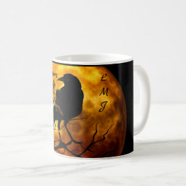 Taza De Café Monograma Guay 'Nevermore' Raven Halloween