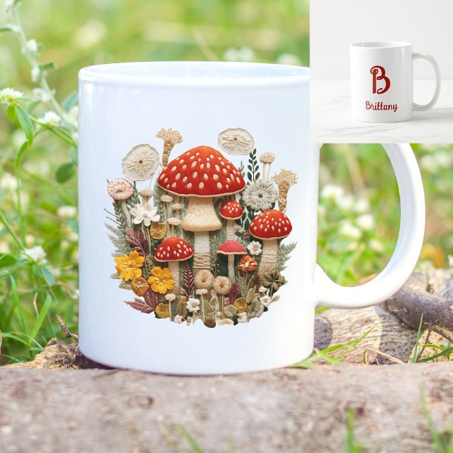 Taza De Café Monograma hongo (Subido por el creador)