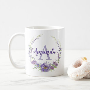 Taza De Café Monograma - letra A, personalizado