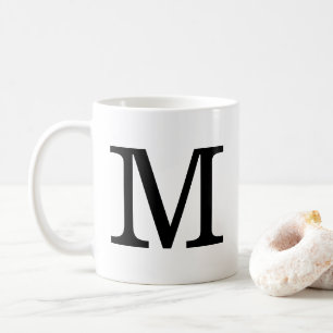 Taza De Café Monograma M Classic Mug, 11 oz