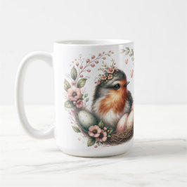 Taza De Café Monograma Mama Bird