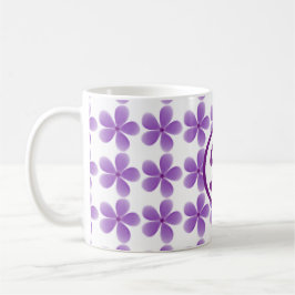 Taza De Café monograma mínimo elegante bestfriendever floral