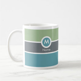 Taza De Café Monograma moderno café Mug