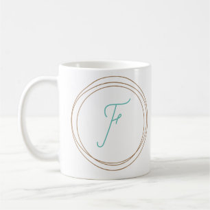 Taza De Café Monograma Mug "F"